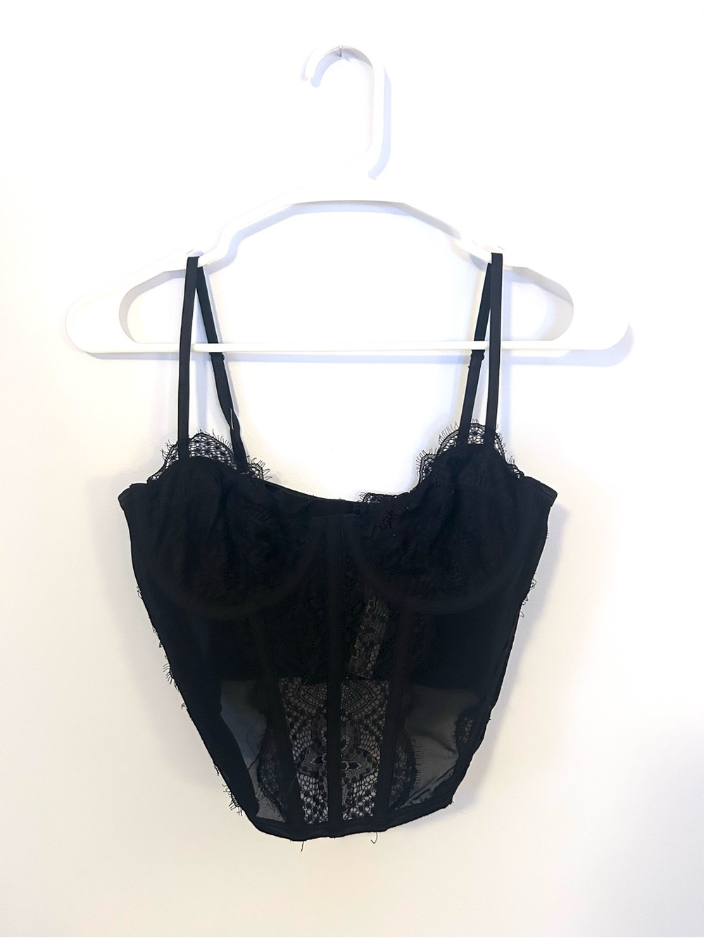 Glassons Black Lace Bustier Top